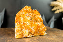 Premium Golden-Orange Citrine Flower Cluster with Sparkly Citrine Druzy, Med Size - 1.8 Kg - 3.9 lb - E2D Crystals & Minerals
