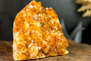 Premium Golden-Orange Citrine Flower Cluster with Sparkly Citrine Druzy, Med Size - 1.8 Kg - 3.9 lb - E2D Crystals & Minerals