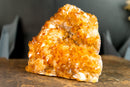 Premium Golden-Orange Citrine Flower Cluster with Sparkly Citrine Druzy, Med Size - 1.8 Kg - 3.9 lb - E2D Crystals & Minerals