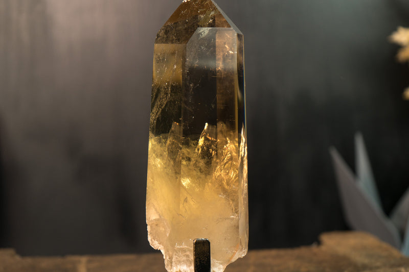 AAA-Grade Real Natural Raw Citrine, Water-Clear Honey Orange Citrine