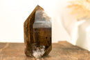 Natural High-Grade Bronze Smoky Quartz with a Marine Landscape Lodolite Quartz