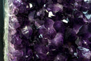 Pair of 8 Ft Tall Giant High-Grade Amethyst Cathedral Geodes with Deep Purple Points