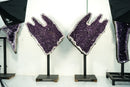 7 Ft Tall Giant Amethyst Geodes with High-Grade Deep Purple Amethyst Druzy