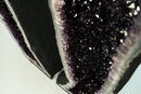 Spectacular Pair of Tall Amethyst Geodes with High-Grade Deep Purple Amethyst Druzy